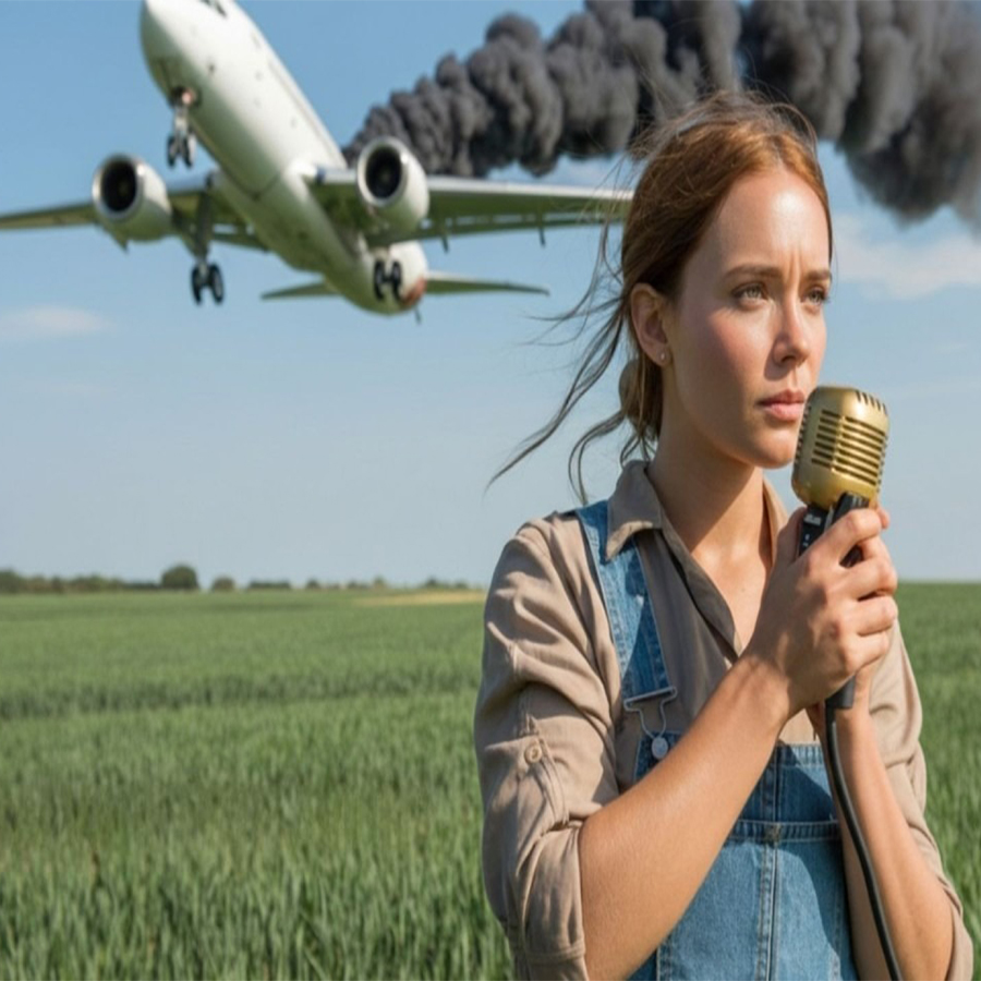 Era solo una campesina — hasta que el avión perdió los motores y su voz salvó vidas…