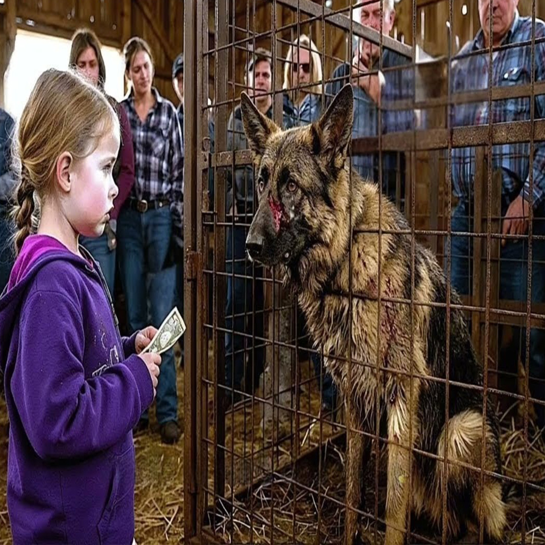 Perro policial abandonado vendido por $1 – ¡lo que hizo la niña dejó a todos impactados…