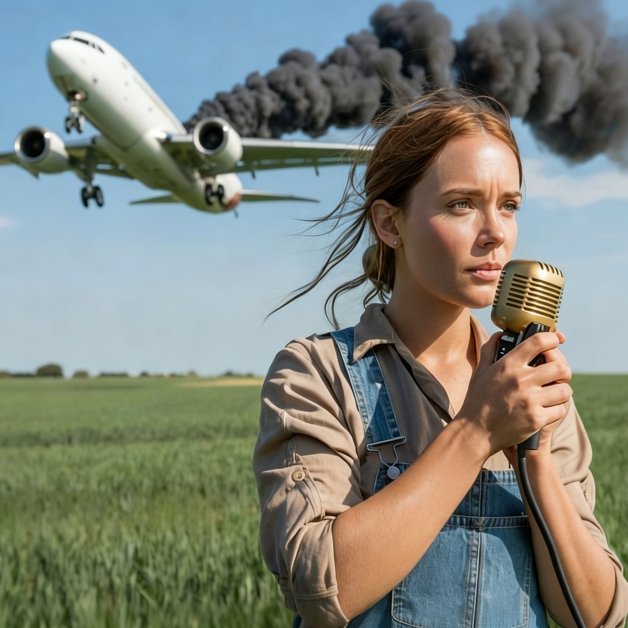 Era solo una campesina — hasta que el avión perdió los motores y su voz salvó vidas…