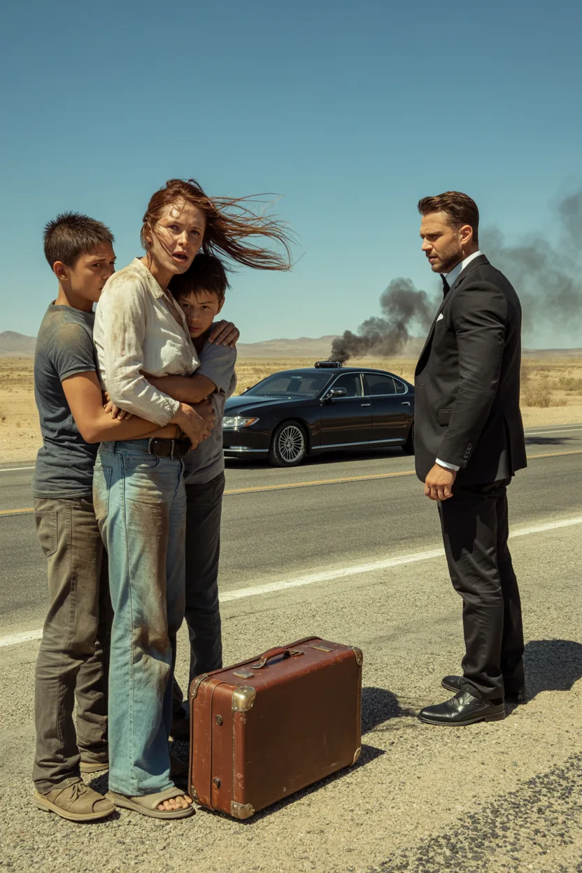 Solo pidió trabajo para alimentar a sus hijos varados en el camino. Pero el hombre frente a ella le hizo una propuesta inimaginable. Una decisión tomada entre el polvo y el hambre cambió su destino para siempre