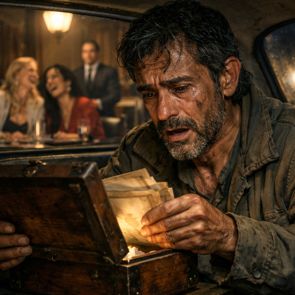 Mi suegra les dejó millones a sus hijas y a mí solo una caja vieja; se burlaron, me humillaron y terminé durmiendo en mi auto. Pero cuando la abrí en la peor noche de mi vida, descubrí un secreto que cambió mi destino y destruyó su soberbia…