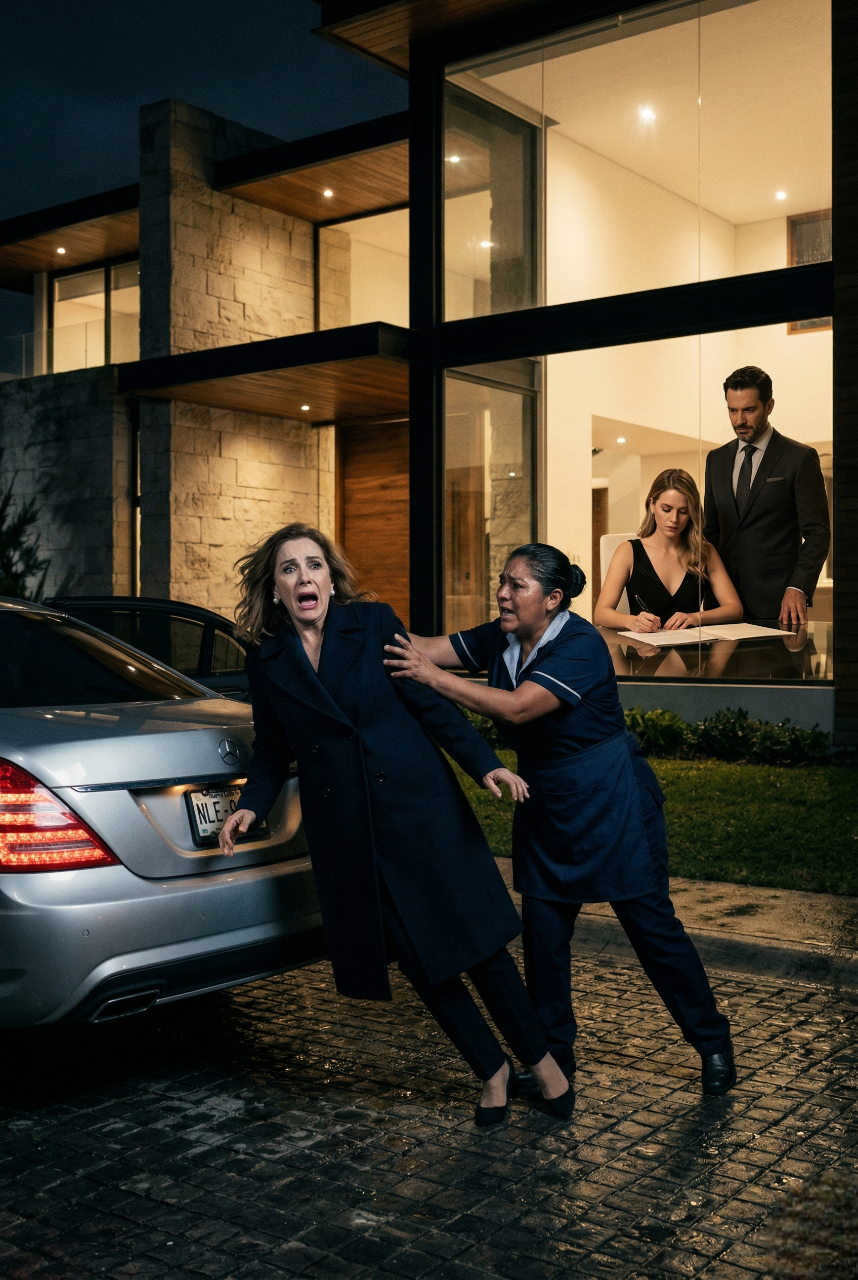 Mi hija me escribió “Te extraño” después de un año de silencio, pero cuando llegué a su casa, una empleada me gritó que huyera de inmediato. Cinco minutos después descubrí que no me habían invitado a cenar: me habían llamado para desaparecerme y quedárselo todo…