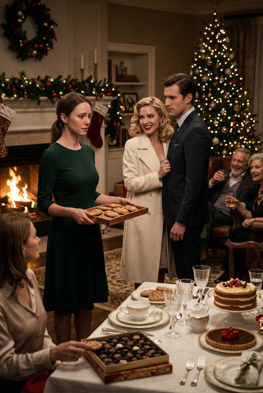 En plena cena de Navidad, mi hermana me humilló frente a toda la familia, escondieron mis postres como si dieran vergüenza y me presentó a su novio llamándome “el fracaso de la casa”; lo que nadie imaginó fue que ese hombre elegante, silencioso y con una mirada imposible de ignorar no solo descubriría el talento que todos llevaban años despreciando, sino que rompería el guion cruel de mi familia en la misma noche, la dejaría sin novio, sin la cuenta millonaria que presumía y me abriría la puerta al éxito que siempre me dijeron que yo no merecía…