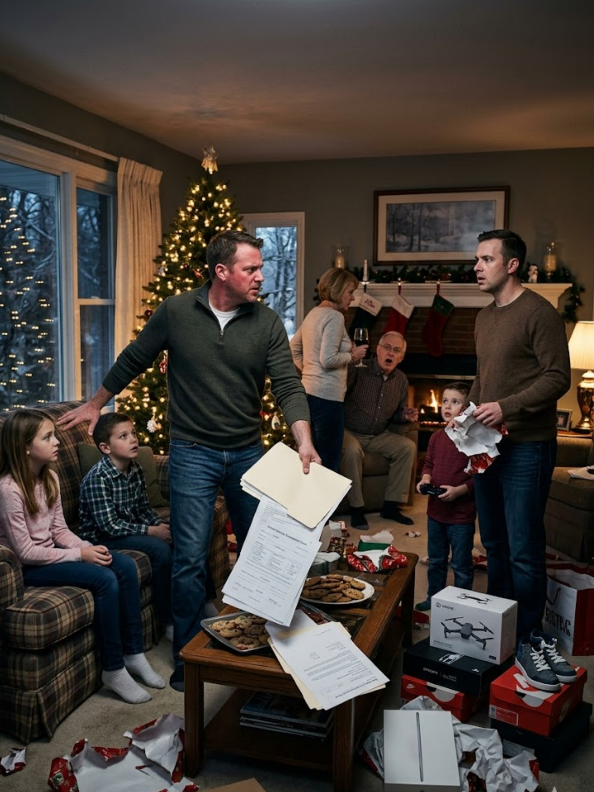 ON CHRISTMAS EVE, MY PARENTS BOUGHT DRONES, SNEAKERS, AND AN IPAD FOR MY GOLDEN-CHILD BROTHER’S SON WHILE MY 11-YEAR-OLD DAUGHTER AND 9-YEAR-OLD SON SAT THERE EMPTY-HANDED