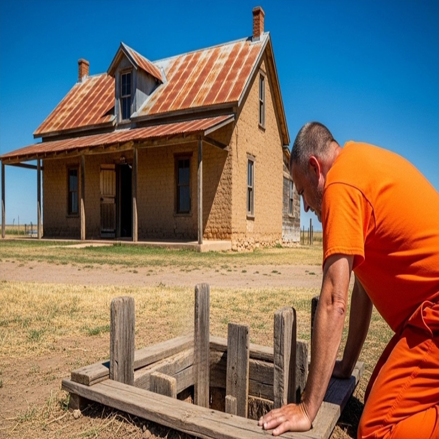 SALIÓ DE PRISIÓN Y RECIBIÓ UN RANCHO DE HERENCIA… PERO ESA CASA ESCONDÍA ALGO…