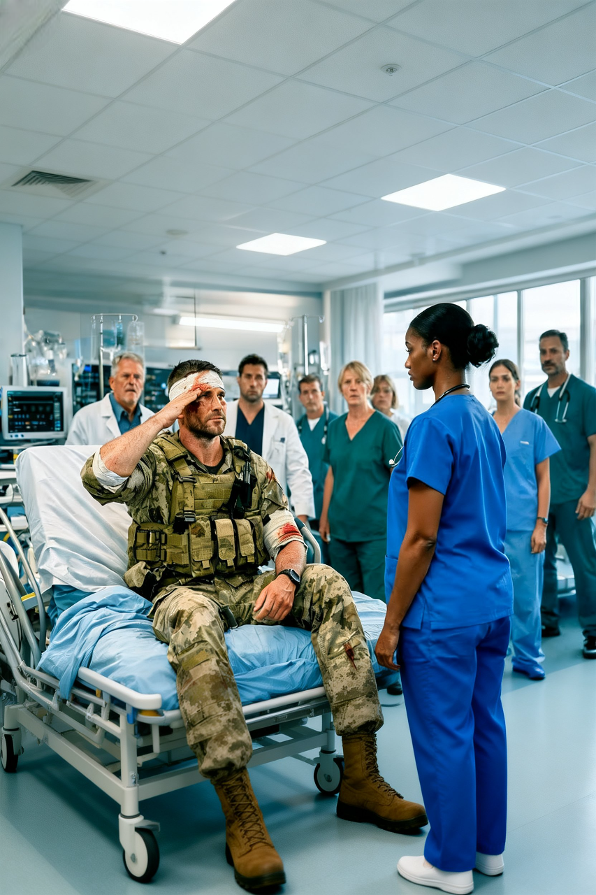 Los Médicos Se Rieron De La “Nueva Enfermera Negra”, Hasta Que Un Comandante SEAL Herido La Saludó…