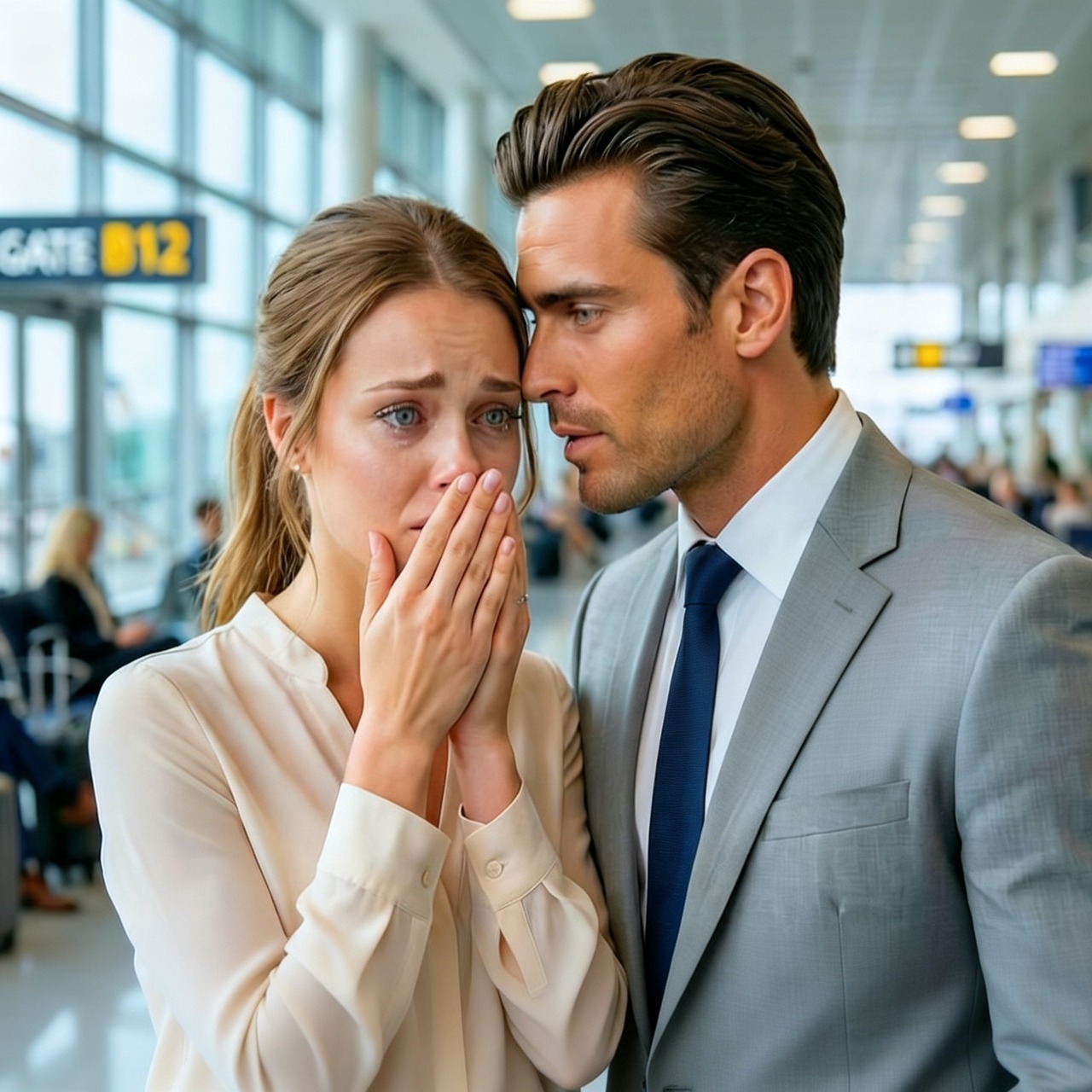 La abandonaron en el aeropuerto y el Multimillonario le susurró “Viaja conmigo y olvídalo…