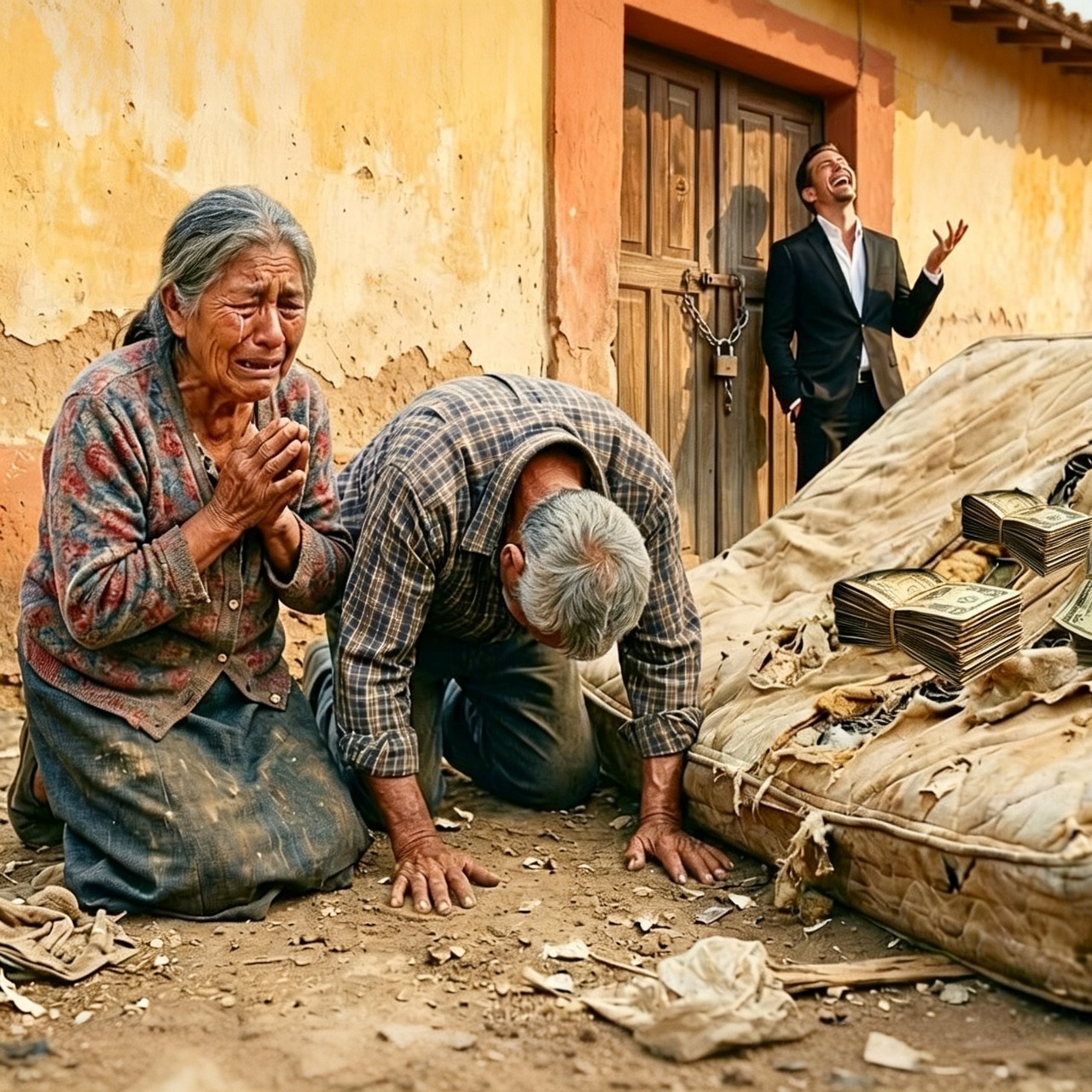 El Hijo Rico Los Abandonó Y Les Dio Un “Colchón Viejo” — Dentro Había Puros Billetes, Pero…