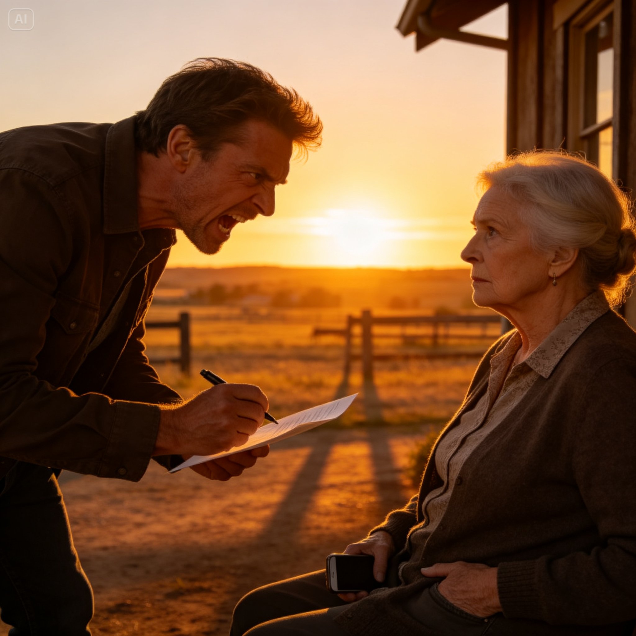 Mi Hijo Intentó Robarme El Rancho: “Firma Aquí, Vieja”, Pero Yo Ya Había Llmado A La Policía…