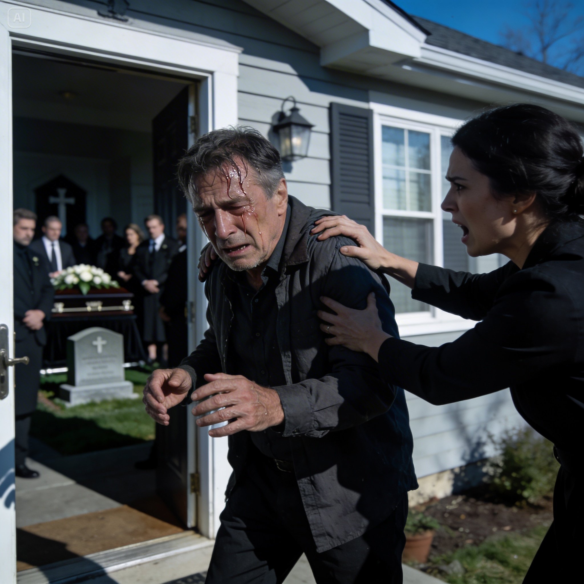 En el FUNERAL de mi HIJO, mi Nuera me ECHÓ de la CASA… Lo que PASÓ después la DESTRUYÓ…