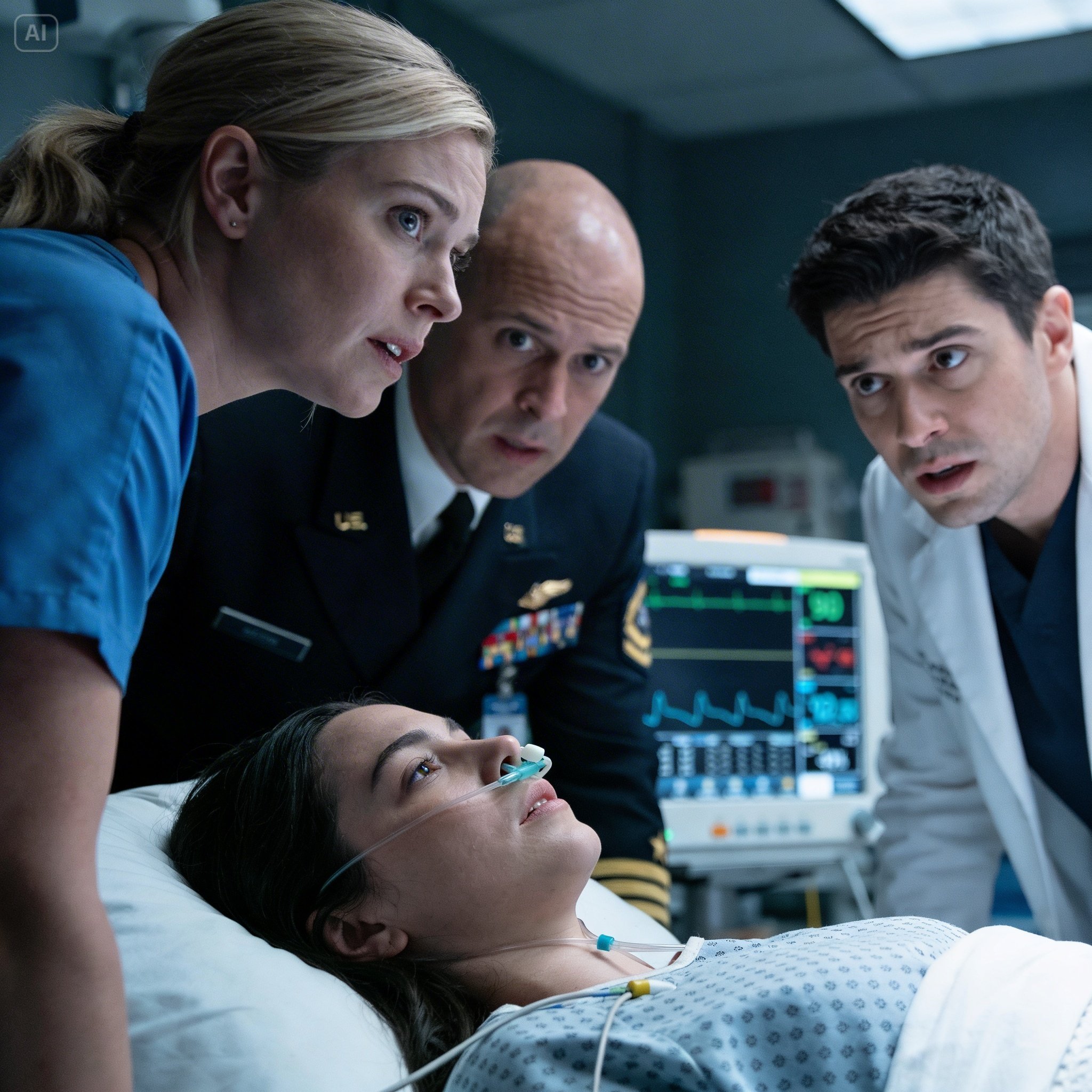 La hija del almirante SEAL con muerte cerebral — la enfermera novata usó técnica militar secreta…