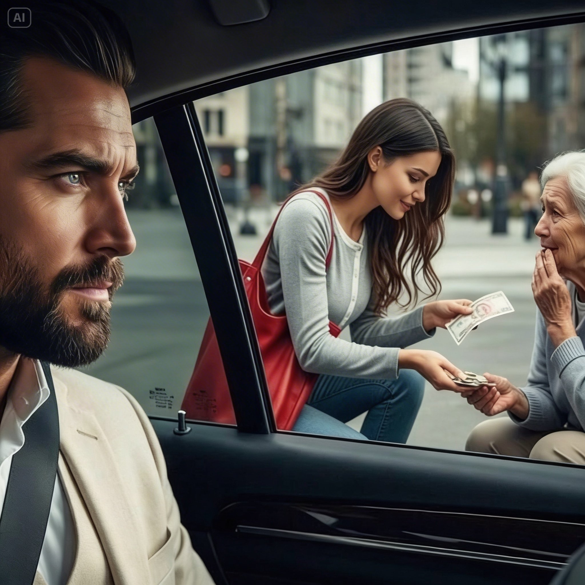 “Quédese com esto. Es todo lo que tengo hoy”, le dijo a la señora — sin saber que ella era la madre…