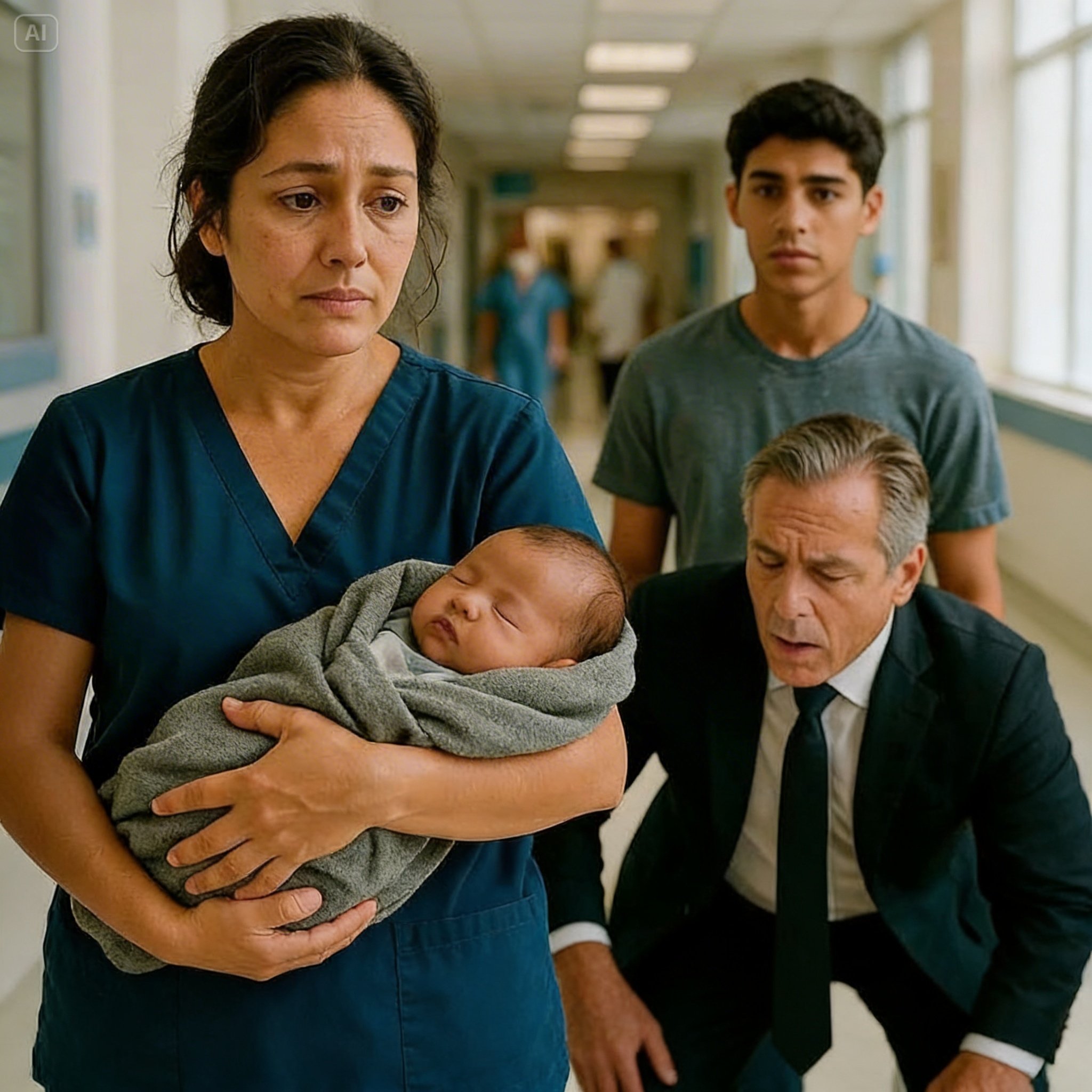 ENFERMERA POBRE ADOPTA A BEBÉ ABANDONADO 15 AÑOS DESPUÉS, EL CEO DE LA EMPRESA VE AL NIÑO Y…