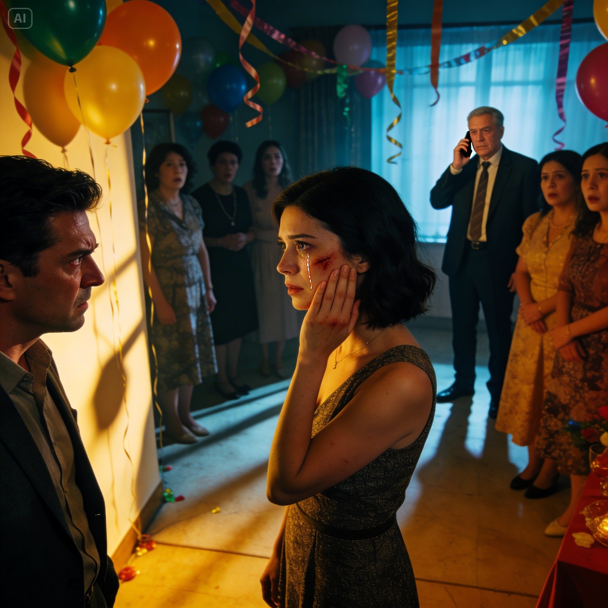 Mi esposo me golpeó en la fiesta, pero mi padre bloqueó las cuentas de su familia…