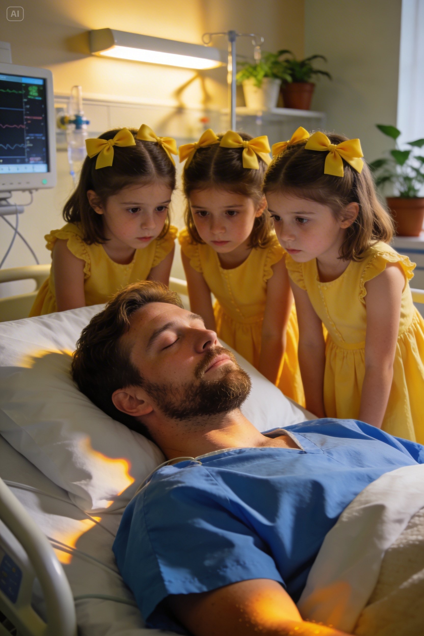 UN MILLONARIO ESTÉRIL AL QUE LE QUEDABA UN MES DE VIDA ADOPTÓ A TRES NIÑAS TRILLIZAS QUE VIVÍAN…