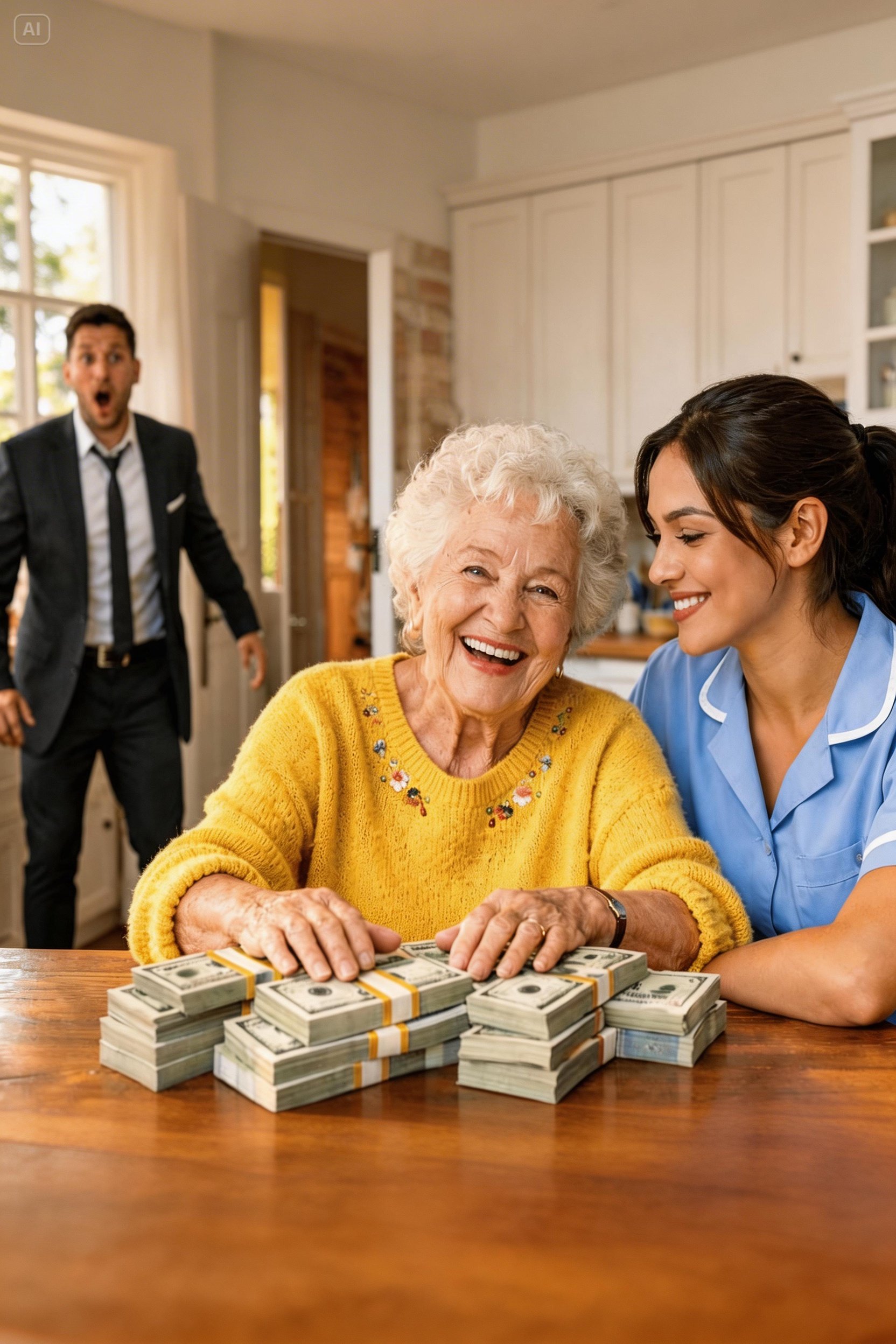 MILLONARIO LLEGÓ SIN AVISAR — Y LO QUE VIO ENTRE LA LIMPIADORA Y SU MADRE EN LA COCINA LO ENFURECIÓ…
