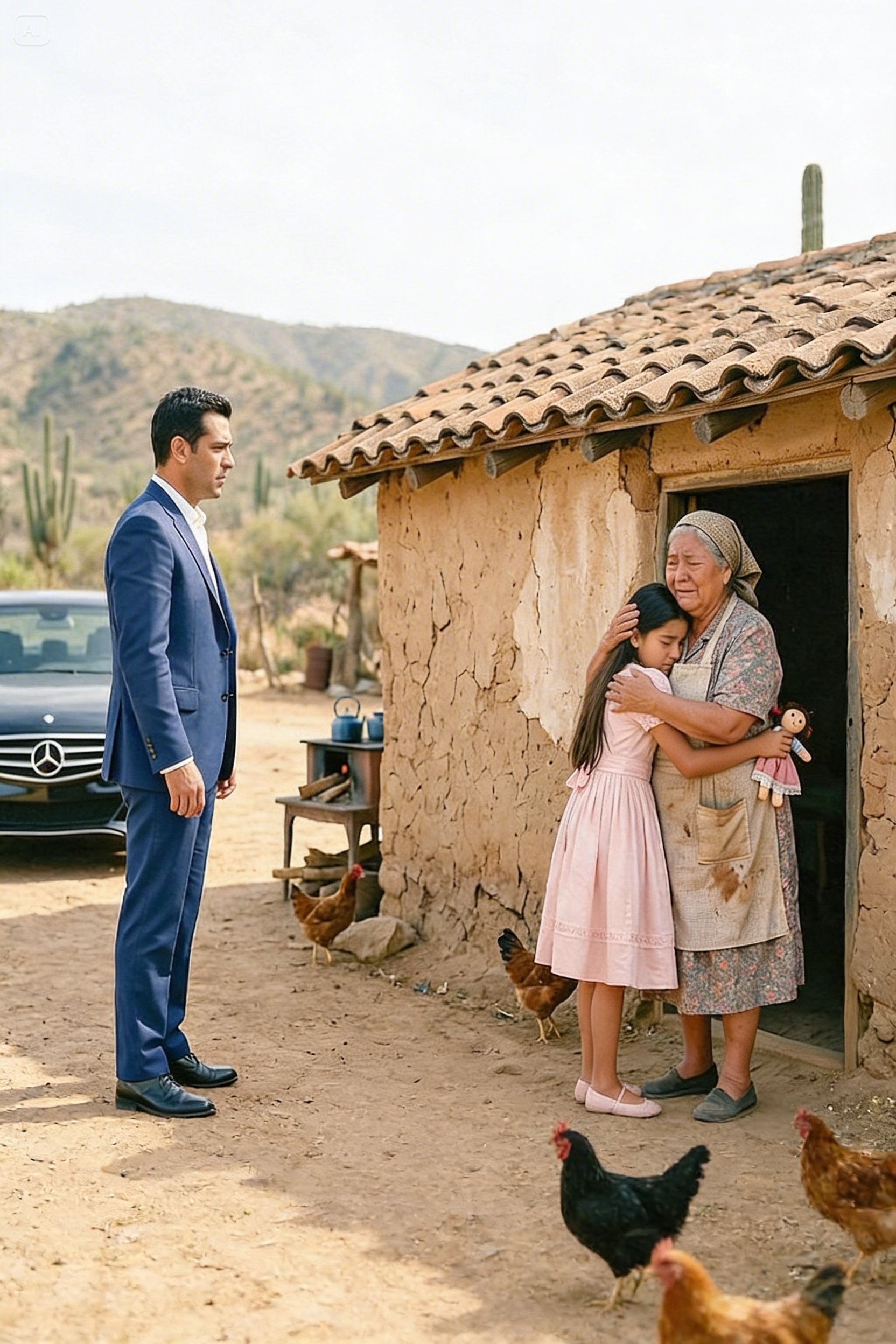Su Hija Huyó de la Madrastra Rica… y la Encontró en una Casa de Barro con Su Abuela Pobre…