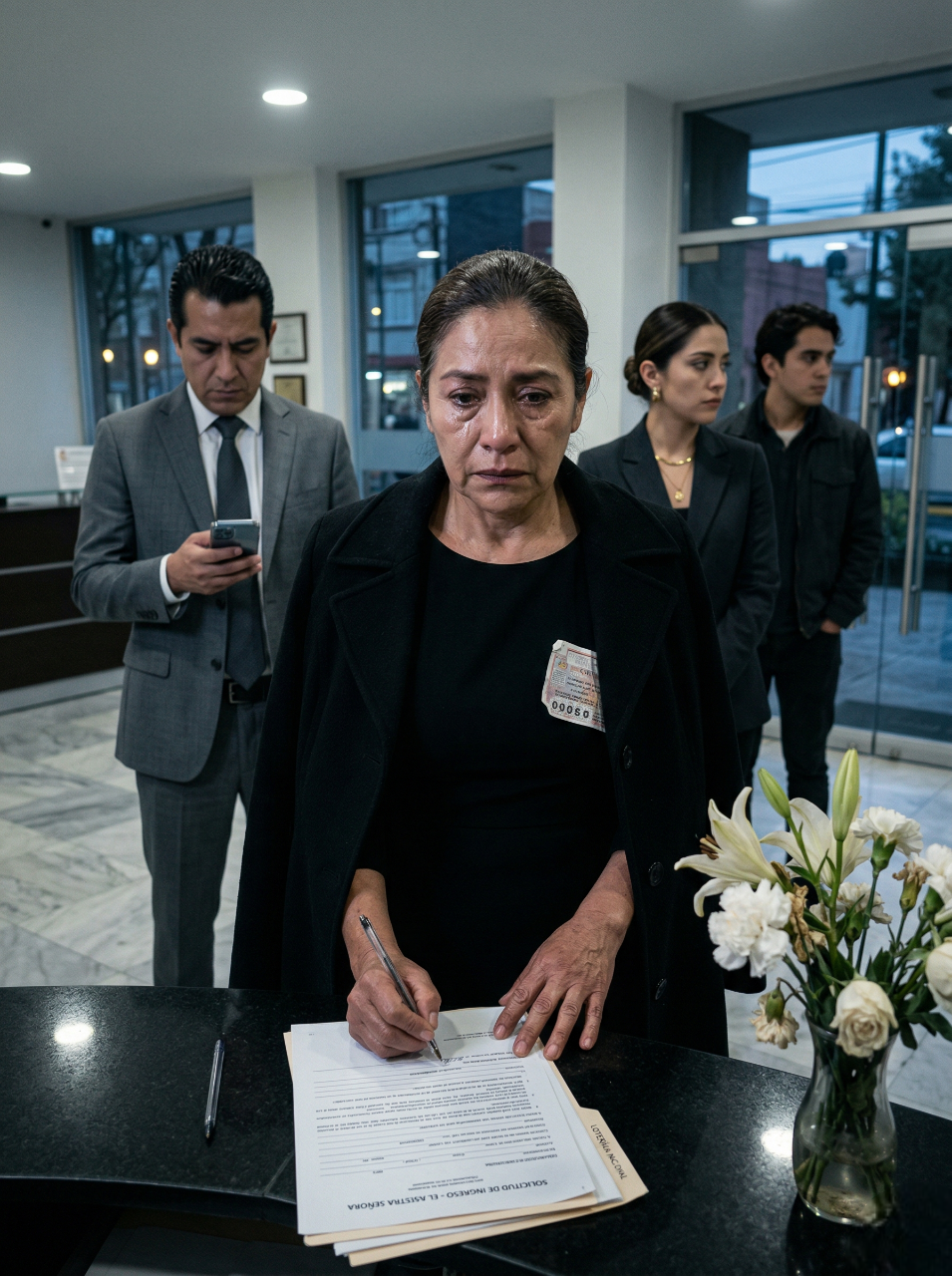 Esa Noche Firmó Los Papeles Del Asilo Todavía Con El Vestido Negro Del Velorio, Mientras Sus Tres Hijos Evitaban Mirarla A Los Ojos Entre El Olor A Flores Marchitas, Cloro Y Traición; Pero Lo Que Ellos No Sabían Era Que En El Fondo De Su Abrigo Guardaba El Último Billete Que Su Esposo Compró Antes De Morir, Un Pedazo De Papel Arrugado Que Días Después Encendería La Codicia De Toda La Familia Y Convertiría A Julieta Cervantes En La Mujer Que Jamás Debieron Subestimar…