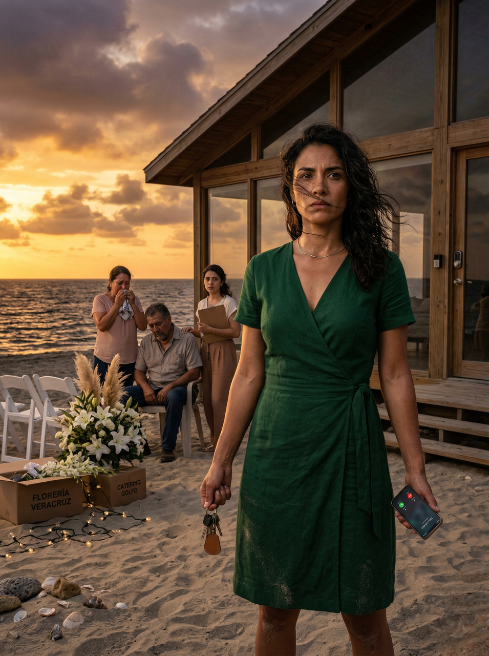 Mi Madre Me Llamó Llorando Una Semana Antes De Una Boda Que Nunca Autoricé Y Lo Primero Que Dijo Fue “Nos Van A Demandar”; Yo Ya Había Descubierto Que Mi Hermana Rentaba Mi Casa De Playa A Mis Espaldas, Que Mis Padres Lo Sabían Todo, Que Habían Convertido Mis Recuerdos, Mis Llaves Y Mi Refugio Frente Al Mar En Un Negocio Familiar Hecho Con Mentiras, Reseñas Falsamente Agradecidas Y Un Plan Perfecto Que Se Les Vino Encima Justo Cuando Yo Decidí Cerrar La Puerta…