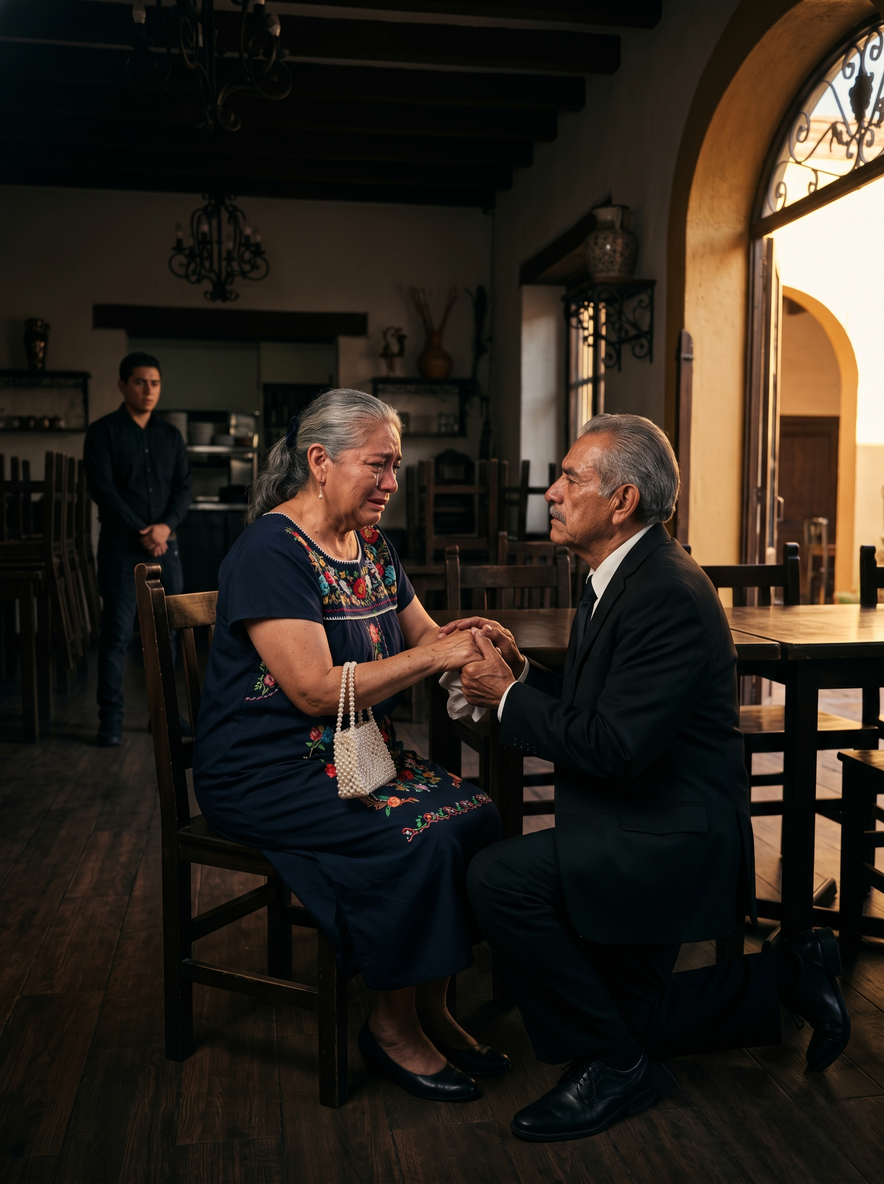 En la noche en que mi hijo nos dejó sin banquete por nuestras bodas de oro, descubrió demasiado tarde que el anciano al que humilló había levantado un imperio… y que una madre rota puede cambiarle el destino a un hombre…