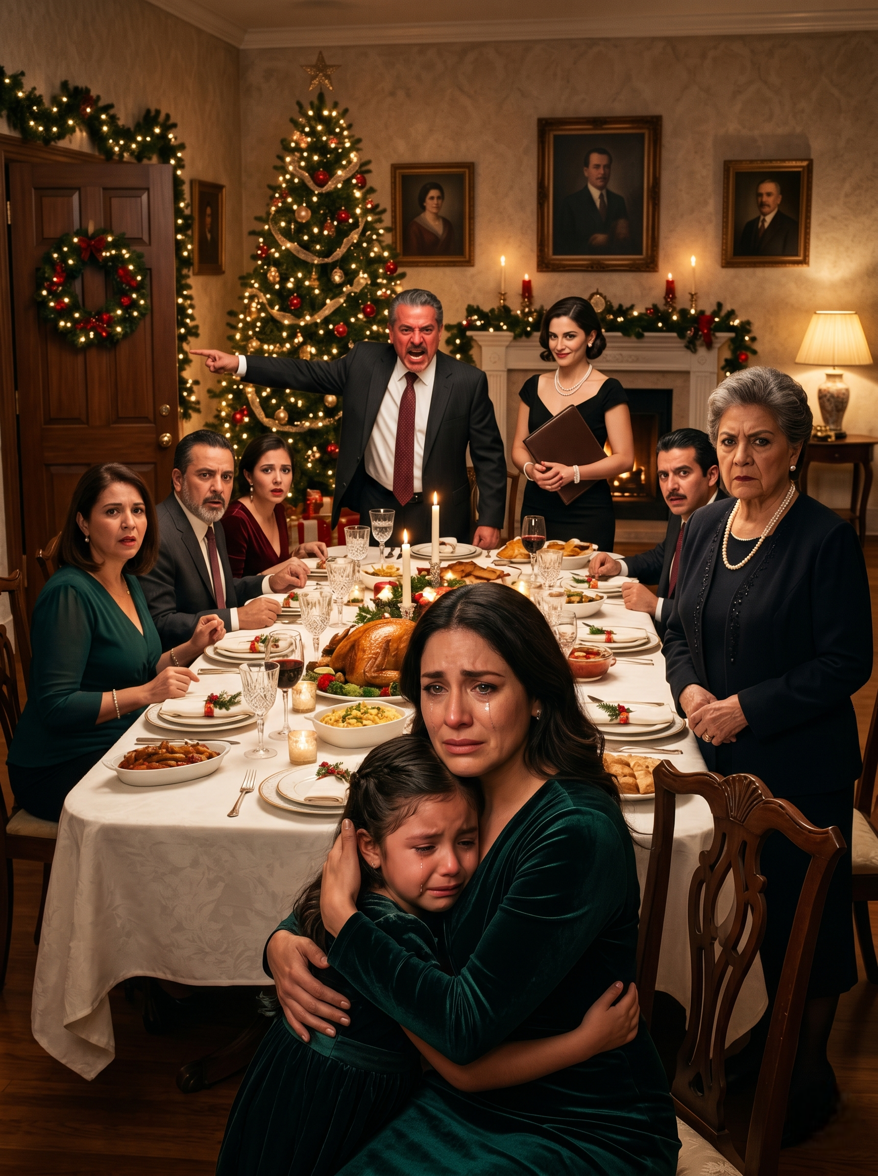 “‘Vete y no vuelvas’, me escupieron en plena Navidad frente a toda la familia… pero cinco minutos después, cuando la verdad salió a la mesa, los mismos que me humillaron terminaron de rodillas suplicándome que los perdonara”