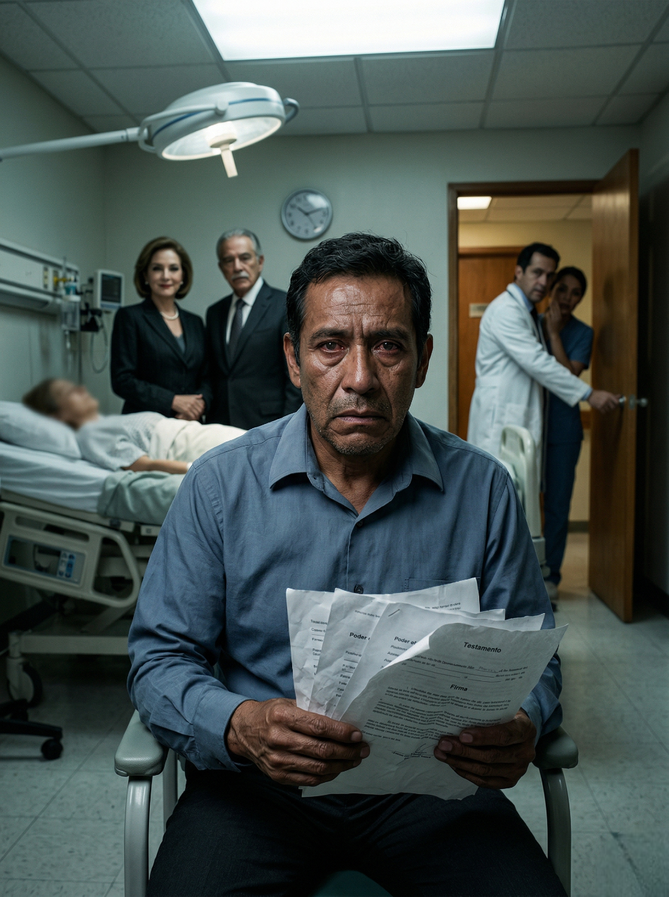 Mi esposa ‘murió’ dando a luz, mis suegros fingieron lágrimas mientras ya se repartían la casa, el seguro y hasta a mi hijo… pero una sonrisa mal escondida, un médico nervioso y una noche de regreso al hospital me revelaron el horror que nadie imaginaría: Lucía seguía viva, sedada en secreto, atrapada entre monitores y una orden para dejarla morir. Lo que descubrí después destrozó para siempre la idea de familia y me obligó a convertirme, en silencio, en el único hombre capaz de declararle la guerra a quienes ya la habían enterrado viva.”