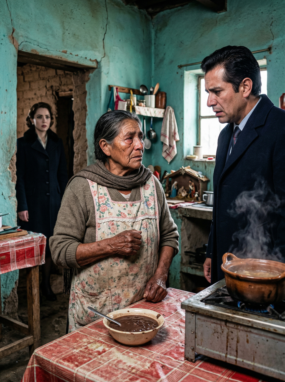 La Navidad en que mi hijo millonario descubrió mis frijoles de caridad y el dinero que su esposa me robó en silencio, mi cocina helada dejó de ser mi vergüenza y se convirtió en el lugar donde por fin recuperé mi voz, mi dignidad y mi lugar en la familia…