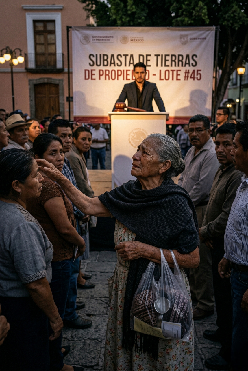 Salió de prisión después de 30 años, volvió sola a Puebla y encontró su casa marcada para subasta; sus hijos la habían abandonado, su esposo había muerto y todos creían que era una asesina, pero cuando una anciana mexicana se levantó en medio de la subasta y señaló al empresario más poderoso de la ciudad como el verdadero monstruo detrás de su tragedia, nadie imaginó que en pocas horas comenzaría a caer una conspiración capaz de sacudir familias, tribunales, fortunas y conciencias…