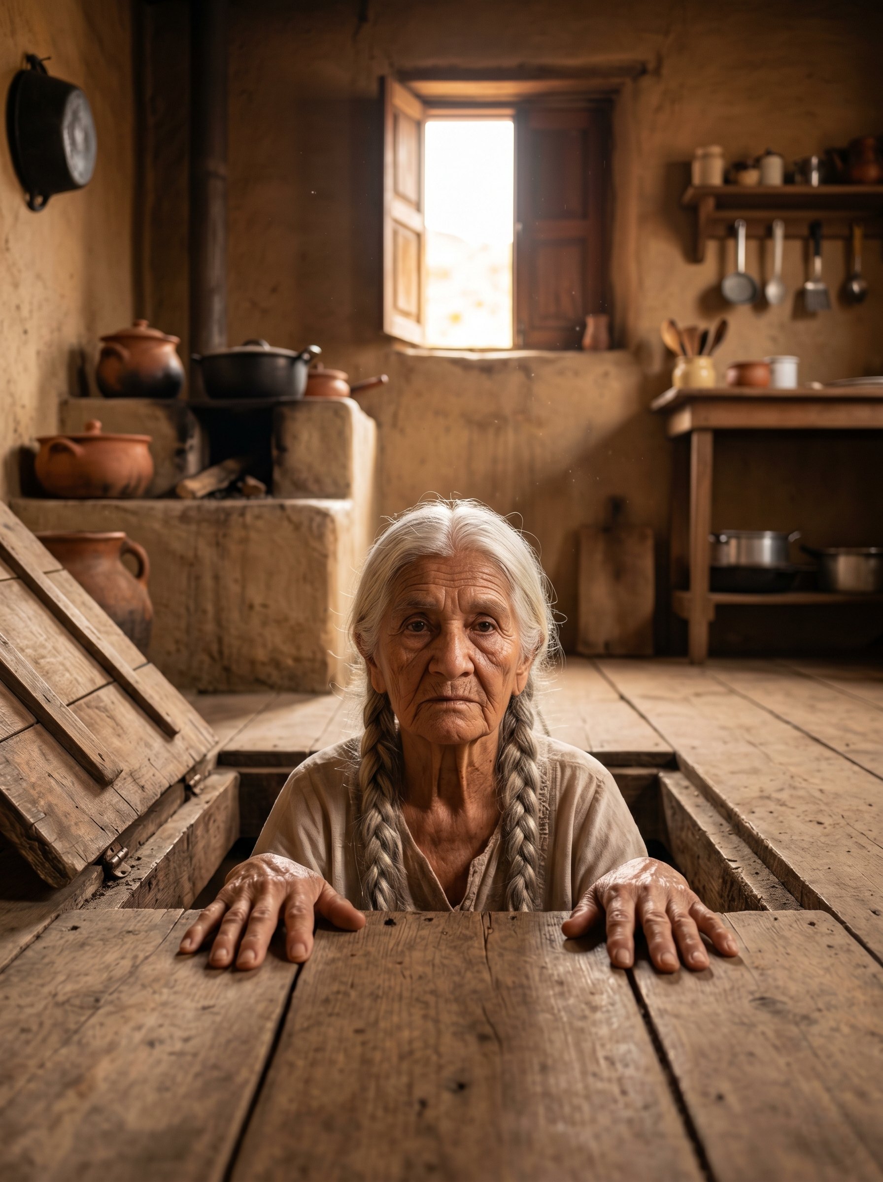Cuando quisieron arrancar a una anciana mexicana de la casa que levantó con sus manos, el suelo de su cocina se abrió y reveló cuarenta y seis nombres borrados por la historia, cambiando para siempre a su familia y a todo México…
