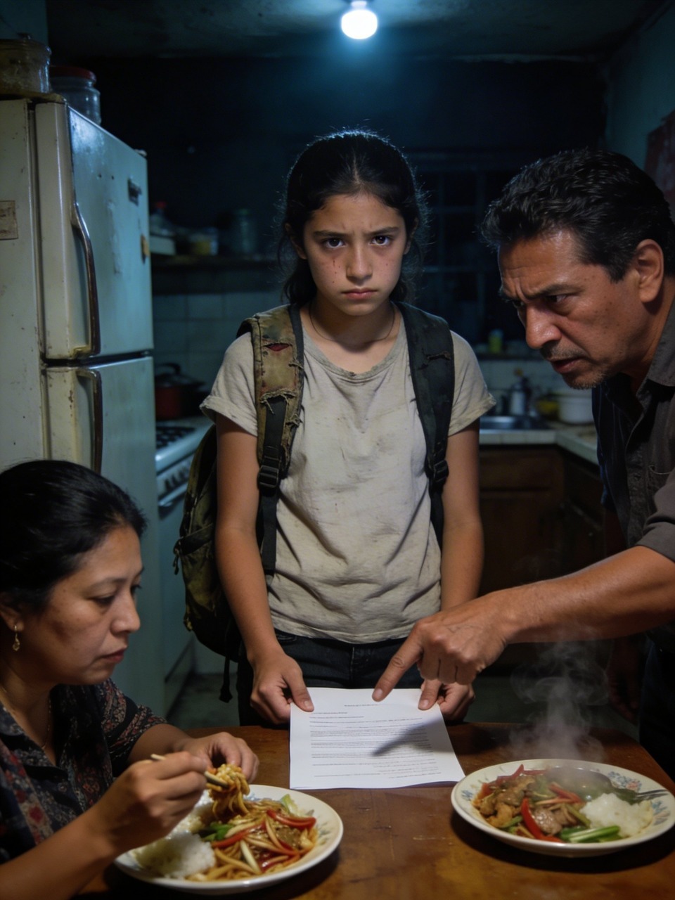 A Los 14 Me Sentaron Frente A Un Plato Que No Era Para Mí, Deslizaron Un Contrato De Renta Sobre La Mesa Y Me Dijeron Que, Si No Pagaba, Tendría Que Buscar Otro Techo; Pero Lo Que Mis Padres Nunca Imaginaron Fue Que La Niña Que Obligaron A Comer Pan En Silencio, A Comprar Sus Cuadernos Con Monedas Y A Trabajar Como Adulta Desde Los 12 Ya Había Aprendido A Guardar Pruebas, A Defenderse Sola Y A Cobrar, Con La Ley En La Mano, Cada Año De Desprecio…