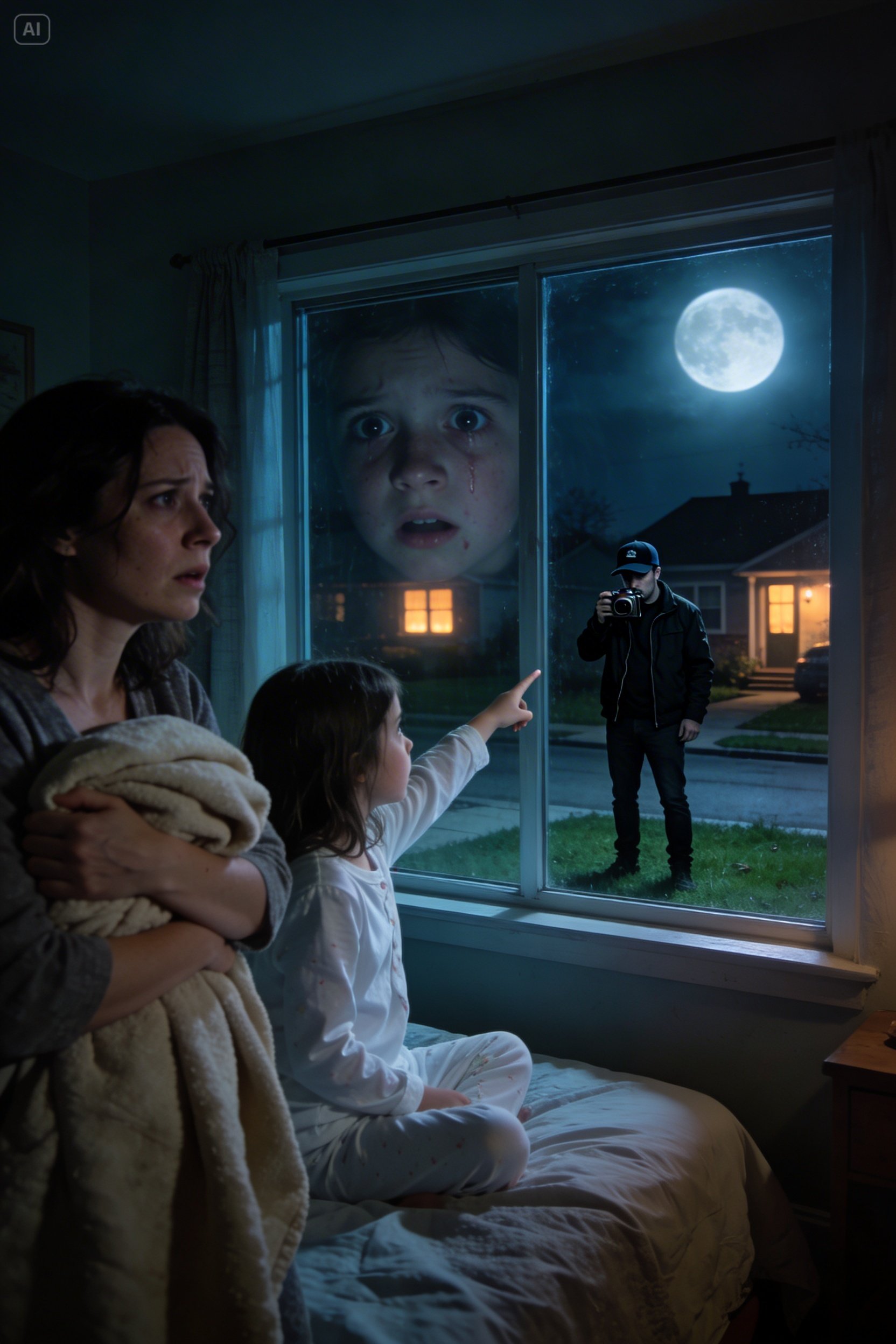 Después de mi divorcio, me mudé a una casa nueva con mi hija de 10 años. Unos días después, ella dijo: “Mamá, no creo que debamos quedarnos aquí”. Cuando le pregunté por qué, susurró: “No lo sé… pero tenemos que irnos. Pronto”. No le di mucha importancia. Pero esa noche, me sacudió para despertarme y dijo: “Mamá… mira por la ventana”.
