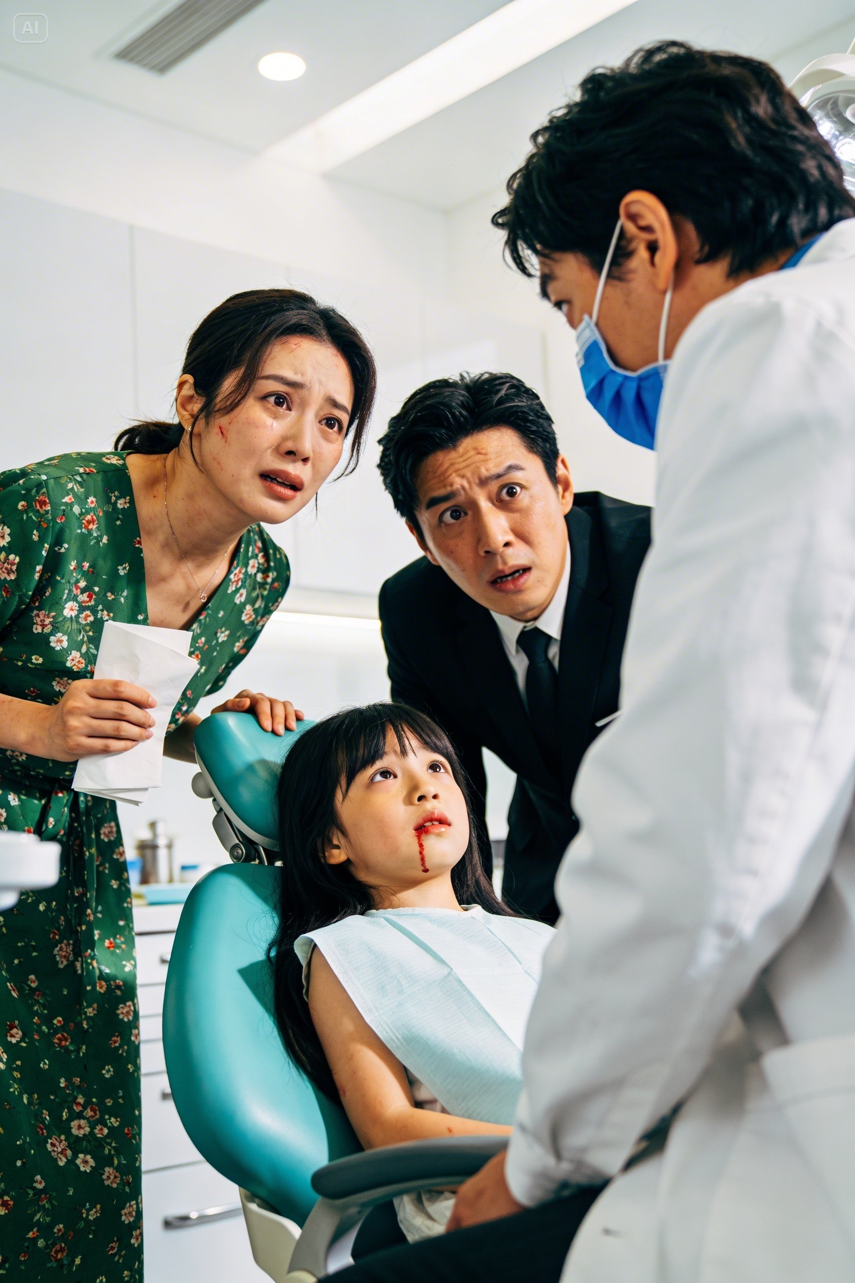 Mi hija de diez años dijo que le dolía un diente, así que planeé llevarla al dentista. De repente, mi esposo insistió en venir con nosotras. Durante el examen, el dentista no dejaba de mirarlo. Al salir, me metió discretamente algo en el bolsillo del abrigo. Cuando lo leí en casa, me empezaron a temblar las manos y fui directamente a la policía.