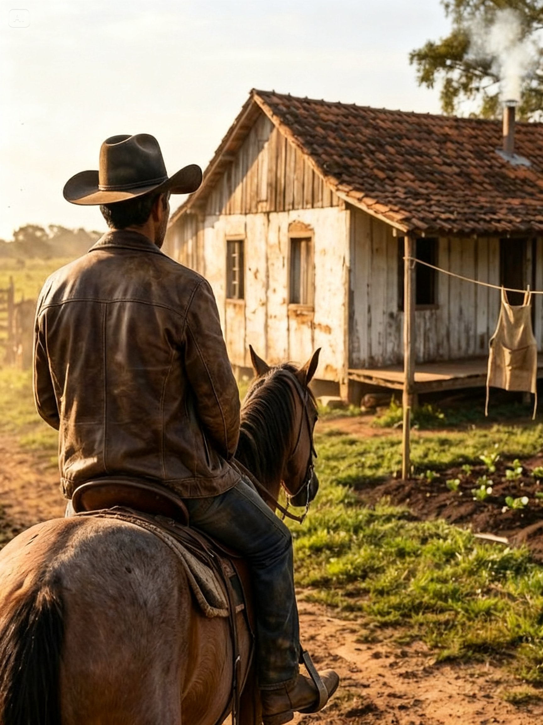Él Volvió Después De Años Para Vender El Rancho… Pero Había Ropa En El Tendedero…