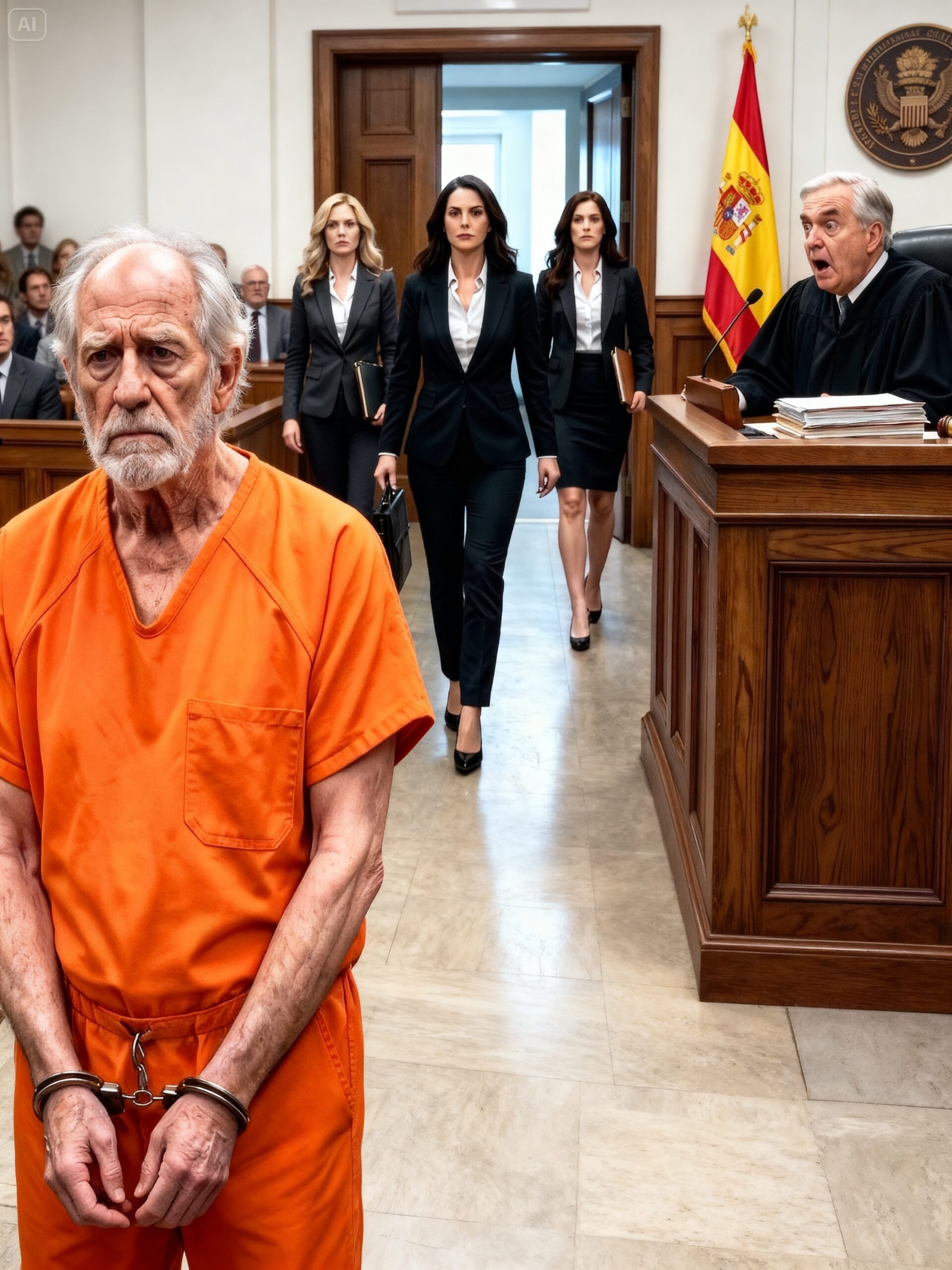 Conserje pobre crió con amor a tres niñas huérfanas que el mundo había abandonado, y veinte años después, convertidas en mujeres valientes, entraron al tribunal mexicano decididas a defender el honor del único hombre que verdaderamente fue su familia.