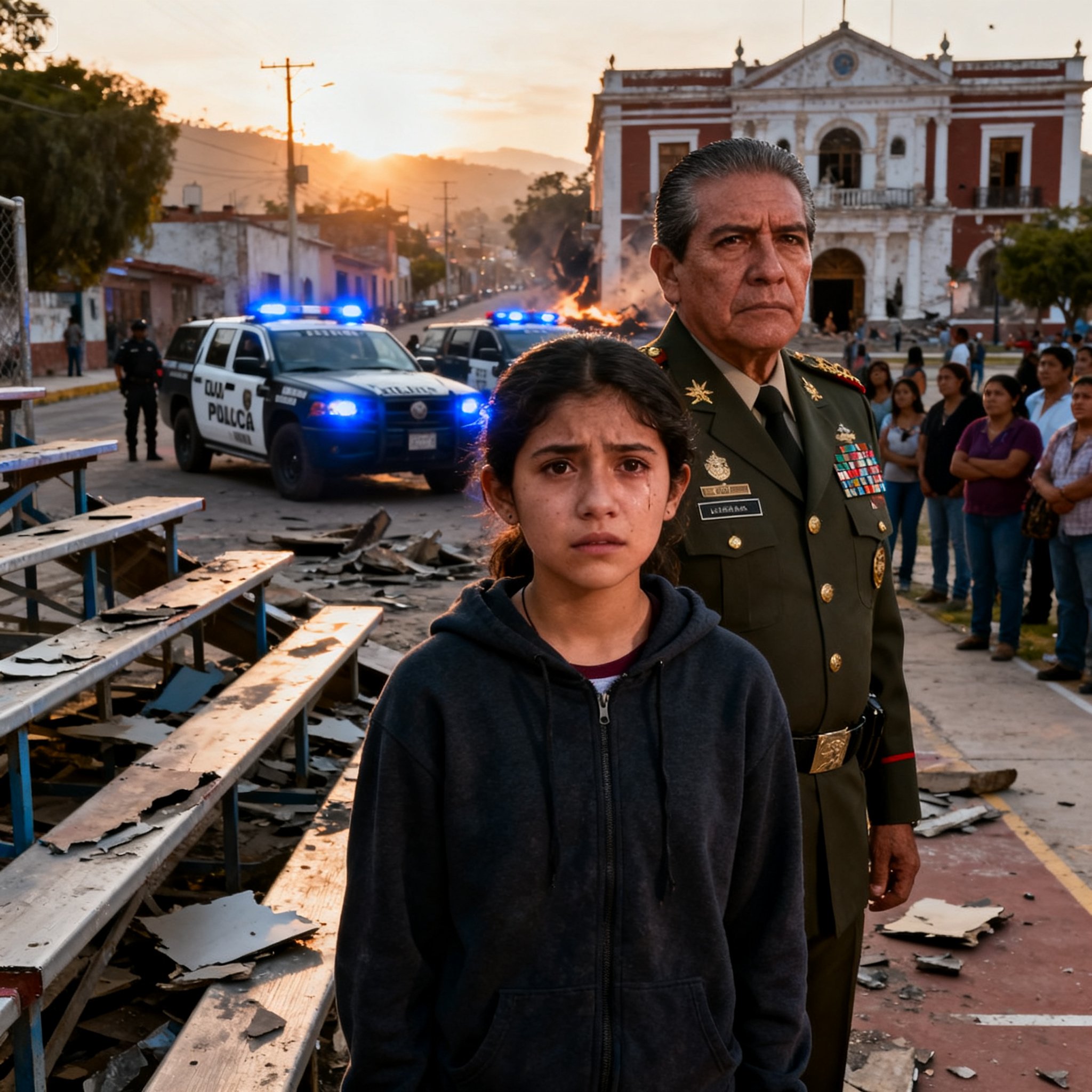 Unos matones adinerados violaron a una niña pobre que lloraba detrás de la escuela; su padre, un general multimillonario, desplegó toda una base militar.