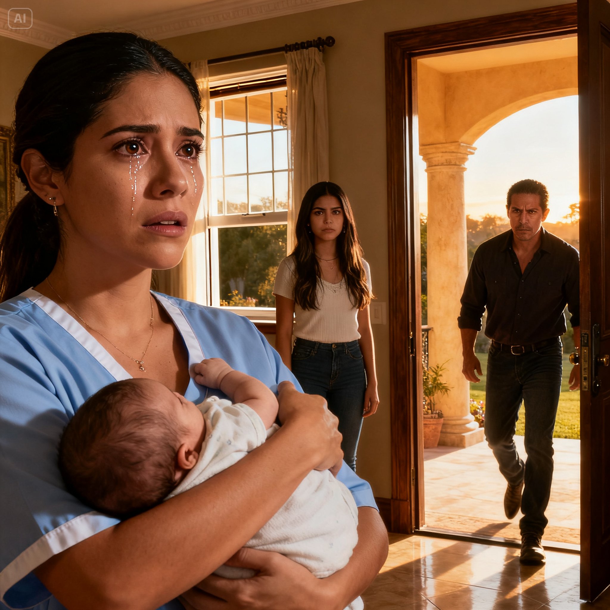 Mi hermana sostuvo a mi bebé recién nacida junto a una ventana para obligarme a firmarle mi casa, mientras mis padres la apoyaban, pero mi esposo entró justo a tiempo… ¿qué prueba convirtió su codicia en condena?
