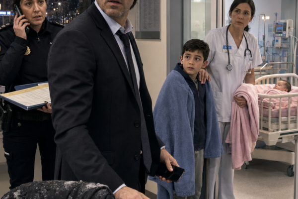 EL NIÑO DE OCHO AÑOS LE DIJO: «SEÑOR, MI HERMANA YA NO LLORA Y ESO ME DA MIEDO»… EL EMPRESARIO SE QUITÓ EL ABRIGO, LLAMÓ AL 112 Y AQUELLA NOCHE DESCUBRIÓ POR QUÉ LA MADRE NUNCA HABÍA REGRESADO