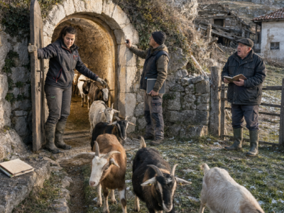 TODOS SE RIERON PORQUE COMPRÓ 16 HECTÁREAS SIN NAVE Y DIJERON QUE SUS CABRAS NO PASARÍAN EL PRIMER INVIERNO… HASTA QUE VIERON ABRIRSE UNA PUERTA DE PIEDRA EN LA LADERA Y 18 ANIMALES SALIERON DE UN REFUGIO QUE LLEVABA 84 AÑOS OCULTO