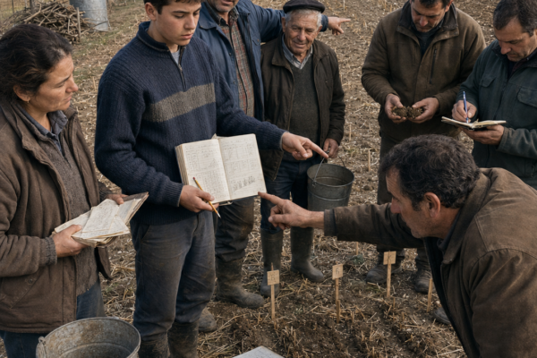 TENÍA 11 AÑOS CUANDO ESPARCIÓ UN CUBO DE CENIZA EN LA PEOR ESQUINA DE LA FINCA… CUATRO COSECHAS DESPUÉS, LOS MISMOS AGRICULTORES QUE SE REÍAN FUERON A PEDIRLE QUE LES ENSEÑARA SUS CUADERNOS