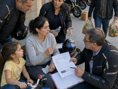 «CÓMPREME LA BICI, SEÑOR… MAMÁ LLEVA DOS DÍAS SIN CENAR», DIJO LA NIÑA A CUATRO MOTORISTAS… PERO CUANDO UNO MIRÓ LOS PAPELES DEL DESPIDO, DESCUBRIÓ QUE SU FINIQUITO FIGURABA PAGADO EN UNA CUENTA QUE NUNCA HABÍA SIDO SUYA