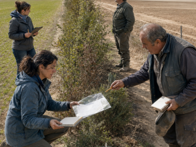 TODOS SE RIERON CUANDO SACRIFICÓ UNA FRANJA DE TRIGO PARA PLANTAR 312 ÁRBOLES Y ARBUSTOS JUNTO A LA LINDE… SEIS AÑOS DESPUÉS, CUANDO EL VIENTO ARRANCÓ LA TIERRA DE LAS PARCELAS VECINAS, EL MISMO HOMBRE QUE LA LLAMÓ «JARDINERA» FUE A PEDIRLE EL PLANO