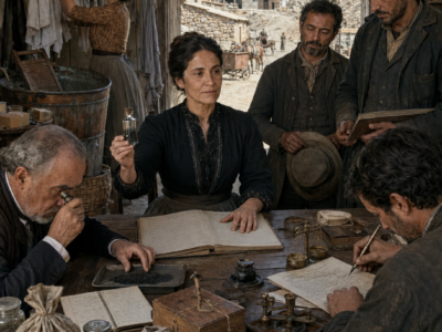 LAVABA LA ROPA DE LOS MINEROS POR UNAS MONEDAS Y TODOS LA TRATABAN COMO A UNA SIRVIENTA… HASTA QUE DESCUBRIÓ QUÉ QUEDABA EN EL FONDO DE SUS CUBAS Y, AÑOS DESPUÉS, LOS MISMOS HOMBRES TUVIERON QUE FIRMAR CONTRATOS EN SU MESA