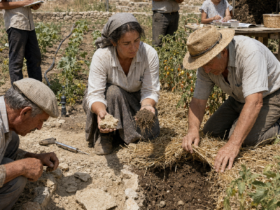 TODOS SE RIERON CUANDO UNA AGRICULTORA CUBRIÓ SU HUERTA CON PAJA Y DEJÓ DE REGAR CADA MAÑANA… TRES VERANOS DESPUÉS, CUANDO EL POZO DEL PUEBLO BAJÓ AL MÍNIMO, FUERON A PREGUNTARLE QUÉ HABÍA CAMBIADO BAJO AQUEL SUELO