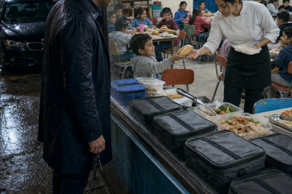 LA CHEF SALÍA DE LA MANSIÓN TODAS LAS NOCHES CON BOLSAS DE COMIDA… EL MULTIMILLONARIO LA SIGUIÓ EN SECRETO Y LO QUE ENCONTRÓ EN IZTAPALAPA CAMBIÓ PARA SIEMPRE LA FORMA EN QUE MIRABA SU PROPIA FORTUNA
