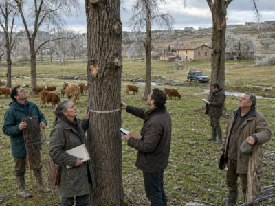 TODOS SE RIERON CUANDO UNA GANADERA PLANTÓ 164 NOGALES EN MEDIO DE UN PASTIZAL QUE YA DABA DINERO… TREINTA AÑOS DESPUÉS, UNA TORMENTA DE HIELO DESTROZÓ LOS ÁRBOLES DE MEDIA COMARCA Y LOS COMPRADORES SOLO SE DETUVIERON EN SU FINCA