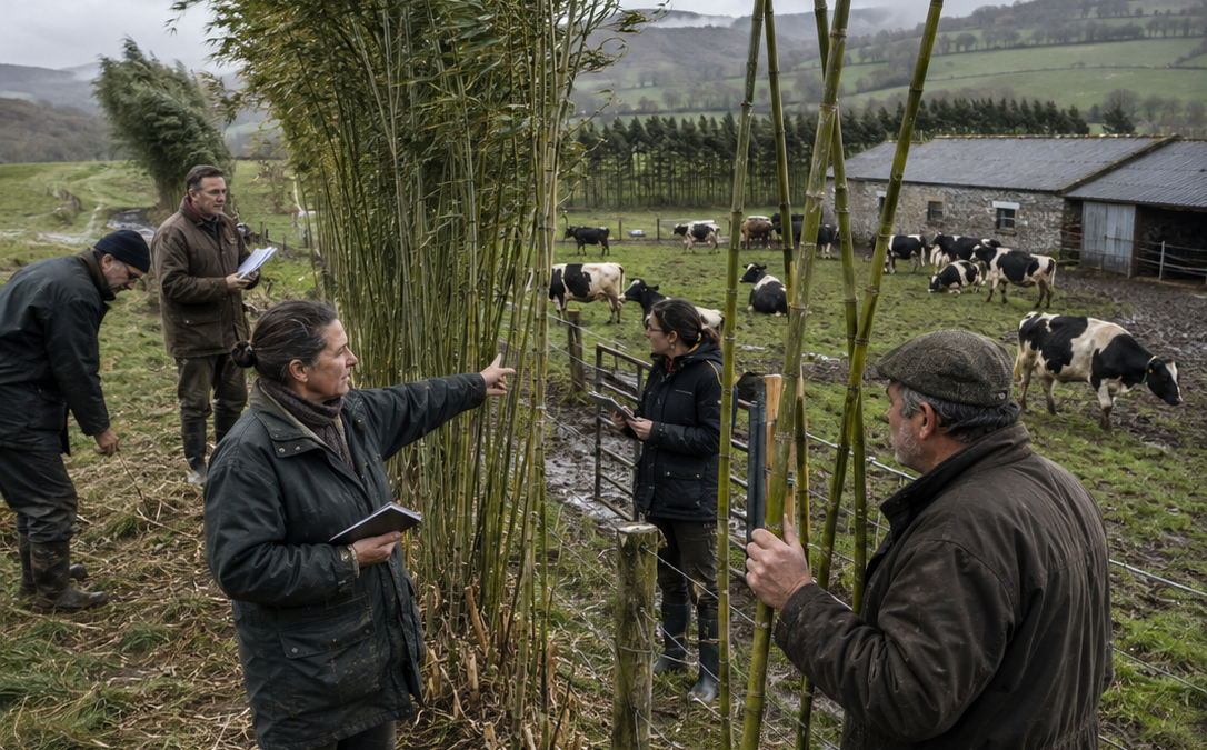 TODOS SE RIERON DURANTE SIETE AÑOS CUANDO UNA GANADERA PLANTÓ BAMBÚ JUNTO AL PRADO DE SUS VACAS… HASTA QUE EL INVIERNO DE 1998 DEJÓ SIN FORRAJE A MEDIA COMARCA Y LOS MISMOS VECINOS FUERON A PREGUNTARLE QUÉ HABÍA CONSTRUIDO REALMENTE